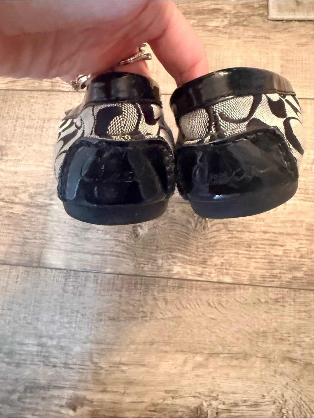 Coach Frida Loafers Canvas Leather Logo Design Size 10 - Picture 8 of 8